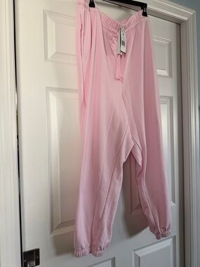 adidas Pink Track Pants Joggers Size 3X. NWT